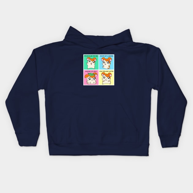 Hamtaro - Murder is Okay Kids Hoodie by Merch Sloth